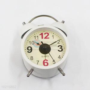 Hot sales good cheap white alarm clock