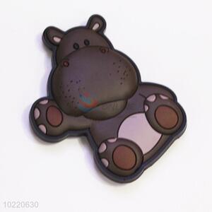 Factory promotional price hippo magnetic fridge sticker