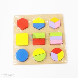 Popular cheap hand grasp wooden jigsaw puzzle toys