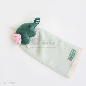 Cute Elephant Design Coral Fleece Hand Towel