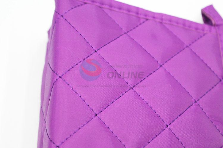 Purple Color Nylon Makeup Bag Travel Cosmetic Bag