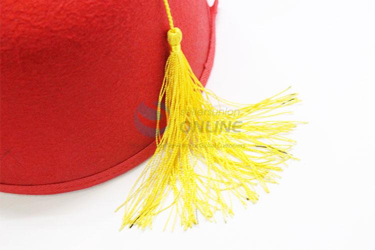 New design red non-woven billycock/hat