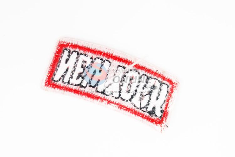 Low price best selling fashion embroidery badge brooch