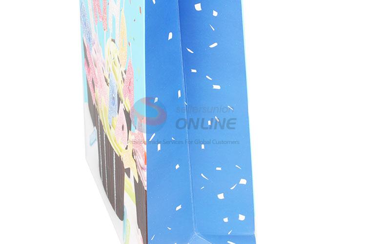 Popular Cake Printed Gilding Gift Bag/Paper Packing Bag for Birthday