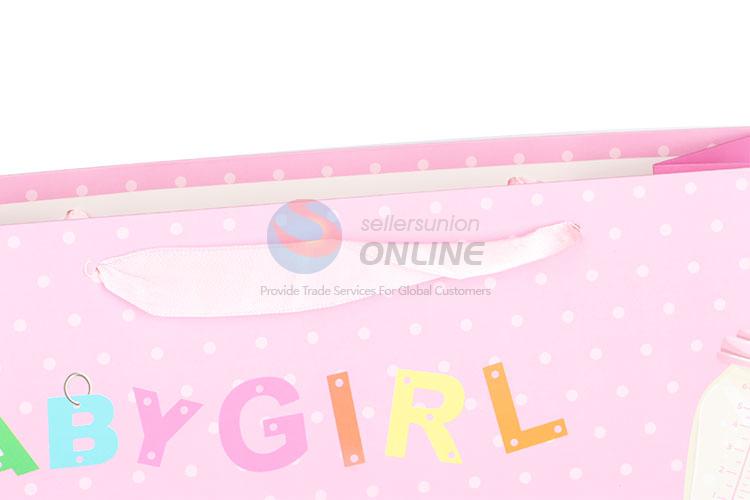 Nice Shoes Printed Pink Gift Bag/Paper Packing Bag for Baby