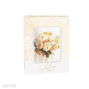 Classic Flower Printed Gilding Gift Bag/Paper Packing Bag for Wedding