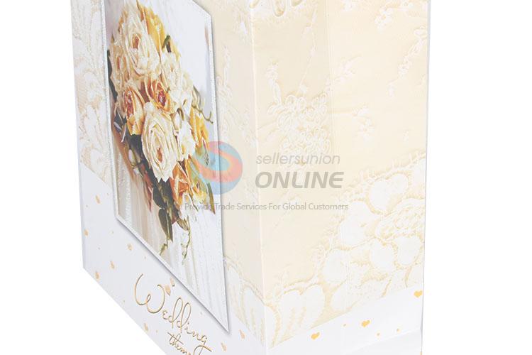 Classic Flower Printed Gilding Gift Bag/Paper Packing Bag for Wedding