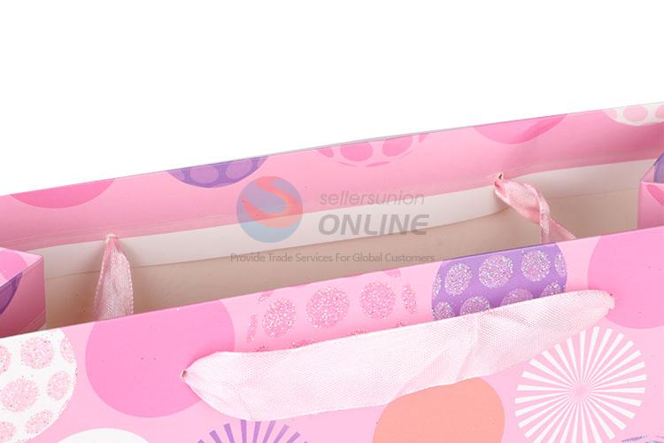 Beautiful Dots Pattern Gilding Gift Bag/Paper Packing Bag for Sale