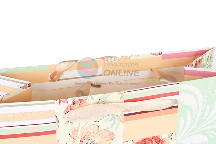 New Flower Design Gilding Gift Bag/Paper Packing Bag for Sale