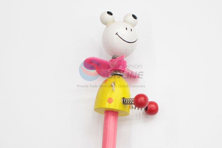 Fashion Style Stationery Pencil with Cartoon Toy Head