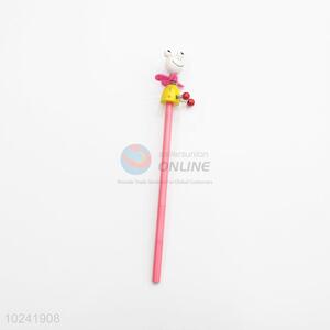Fashion Style Stationery Pencil with Cartoon Toy Head