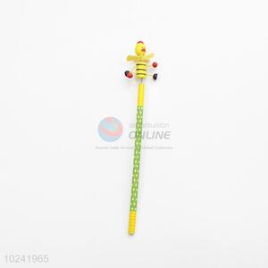 Fashion Style Students Wooden Pencil with Cartoon Toys