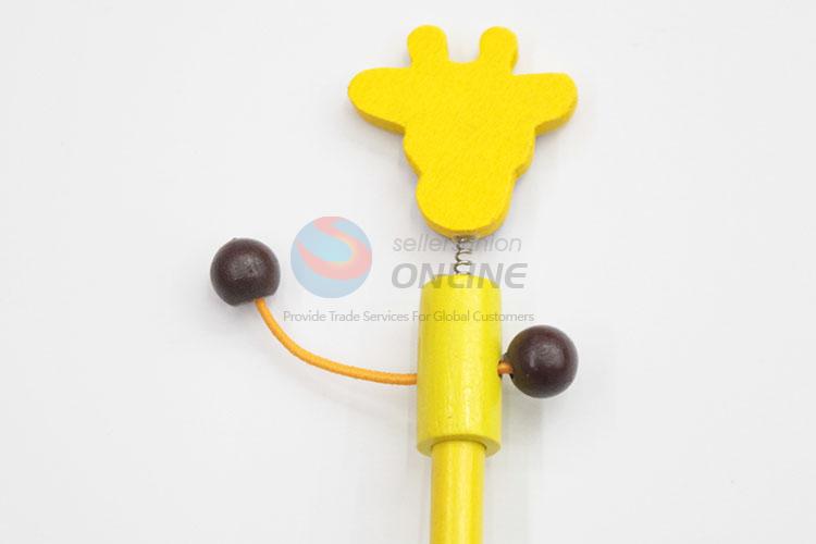 Fashion Style Students Stationery Pencil with Wooden Toy