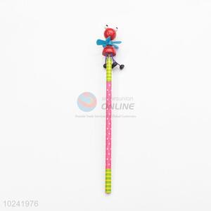 New Design Pencil with Adorable Wooden Toys on Top