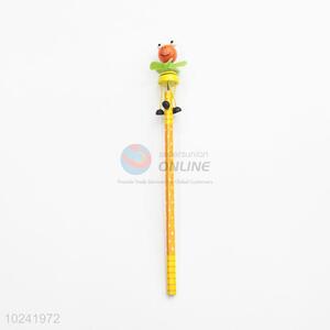 Factory Direct Pencil with Adorable Wooden Toys on Top