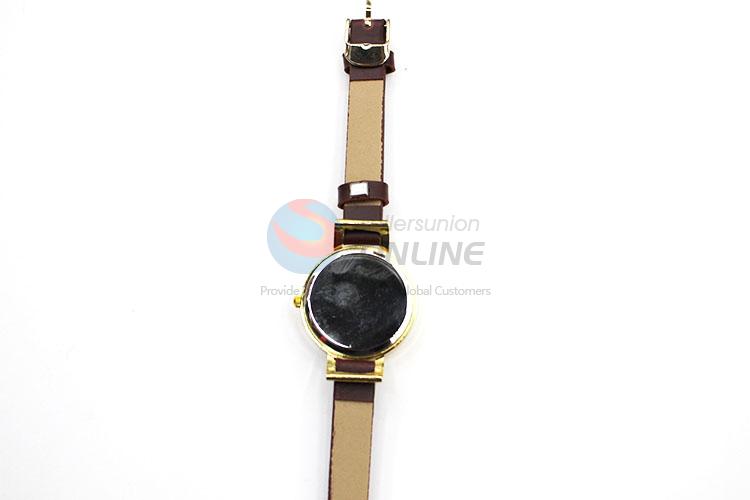 Best Selling Brown Wrist Watch with Leathern Watchband for Sale