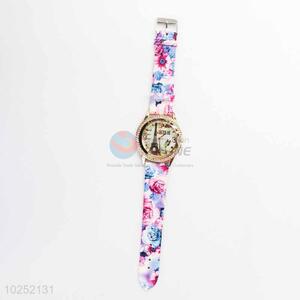 Tower Pattern Casual Bracele Watch For Girls/Fashion Quartz Wristwatch