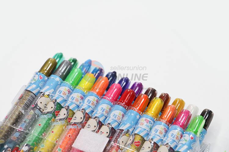 Fancy Design 24 Colors Rolling Crayon