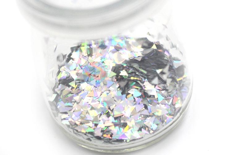 New Design Triangle Shape Laser Color Glitter Powder