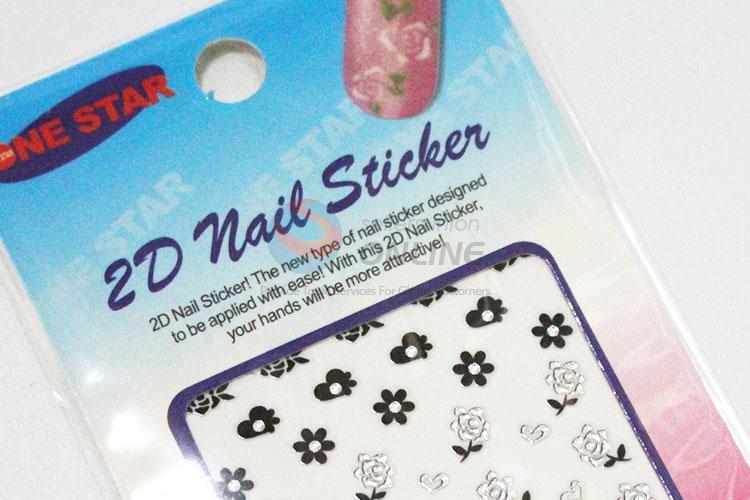 High sales useful low price flower shape nail sticker