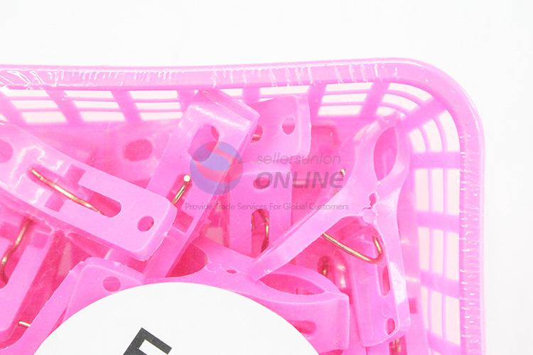 Wholesale custom new plastic basket&clothes pegs set