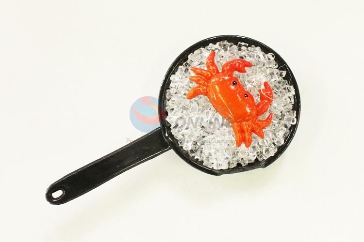 Pan Shaped Fridge Magnet/Refrigerator Magnet for Decoration with Crab