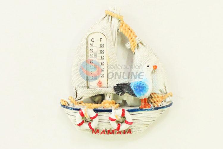 New Arrival Ship Shaped Fridge Magnet/Refrigerator Magnet with Thermometer