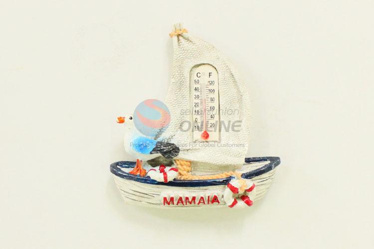 Mamaia Ship Shaped Fridge Magnet/Refrigerator Magnet with Thermometer