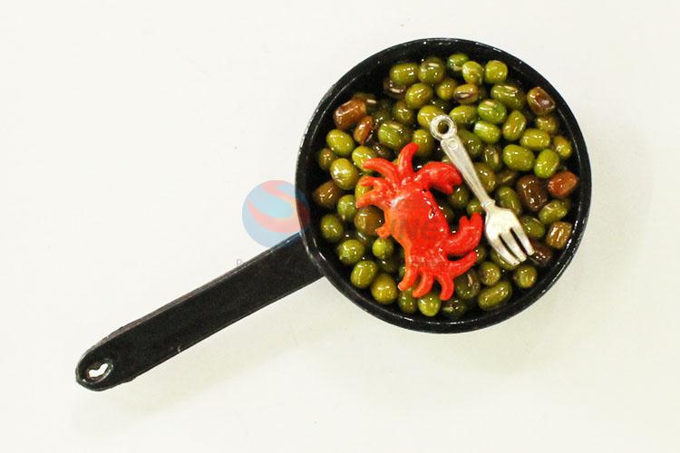 Pan Shaped Fridge Magnet/Refrigerator Magnet for Decoration with Beans