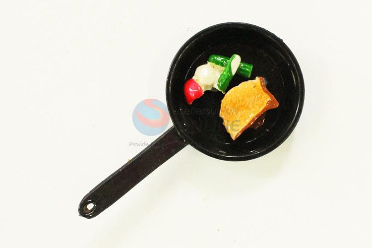 Pan Shaped Fridge Magnet/Refrigerator Magnet for Decoration with Bread