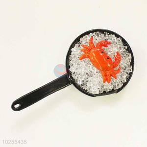 Pan Shaped Fridge Magnet/Refrigerator Magnet for Decoration with Crab