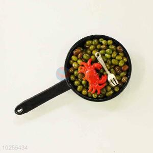 Pan Shaped Fridge Magnet/Refrigerator Magnet for Decoration with Beans