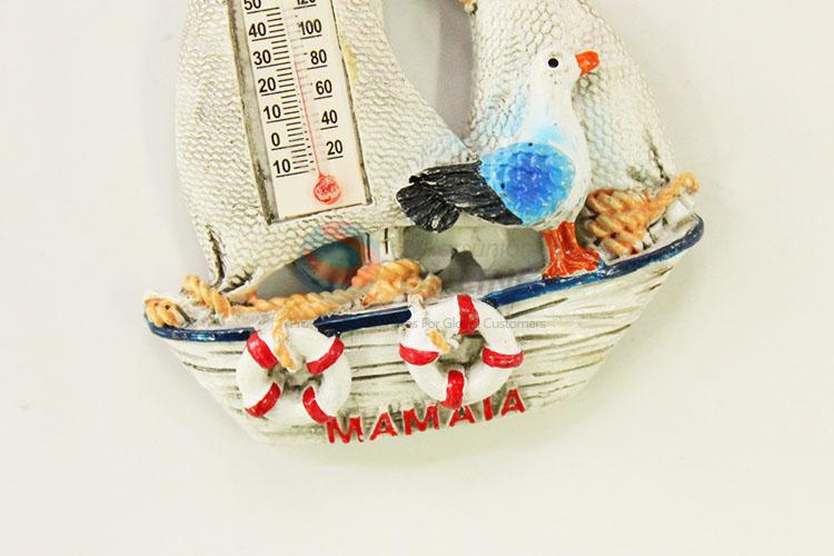 New Arrival Ship Shaped Fridge Magnet/Refrigerator Magnet with Thermometer