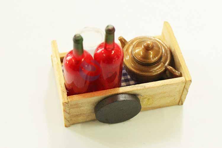 Red Wine Bottle Fridge Magnet/Refrigerator Magnet for Decoration