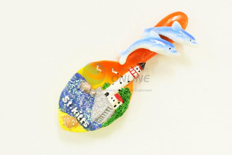 Orange Spoon Shaped Fridge Magnet/Refrigerator Magnet for Decoration