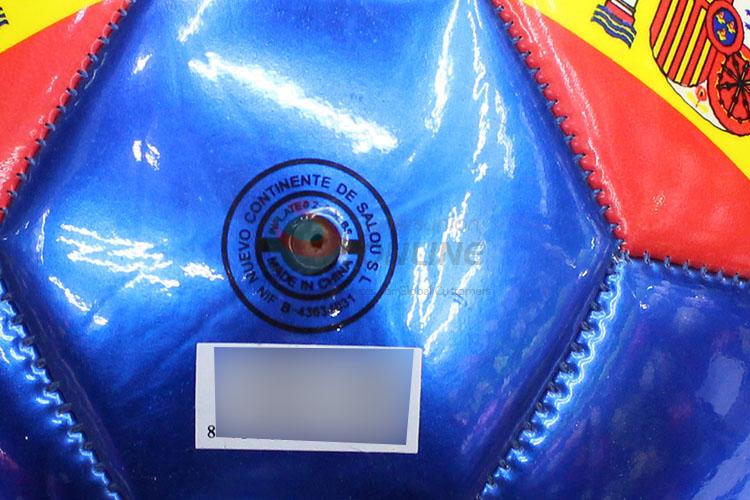 High Quality Machine Stitched Artificial PU Football Soccer with Rubber Liner