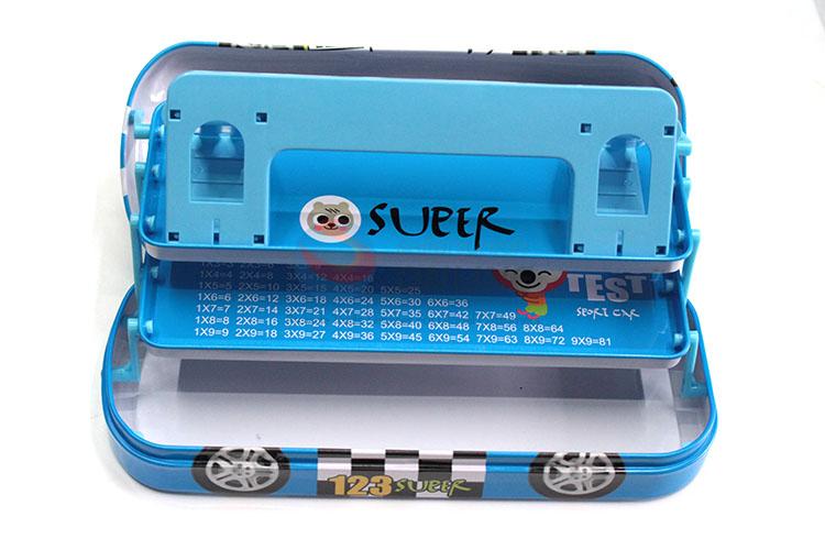 Cheap Price Car Shaped Iron Pencil Box for Student