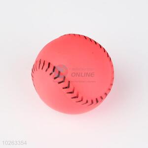 Hot Sale Squeaky Vinyl Dog Toy in Baseball Shape