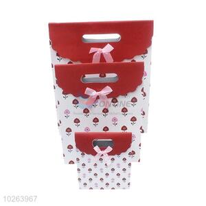 Useful cool best 3pcs red gift bags