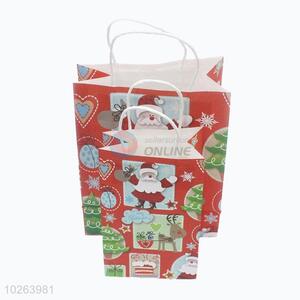 Fashion low price 2pcs kraft paper gift bags