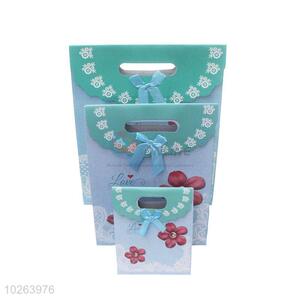 Hot-selling cute style 3pcs blue gift bags