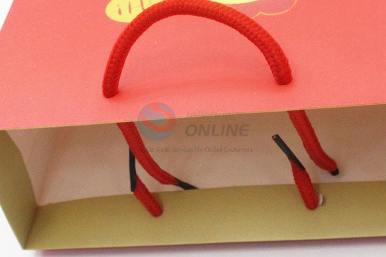 Popular top quality cute red 3pcs gift bags