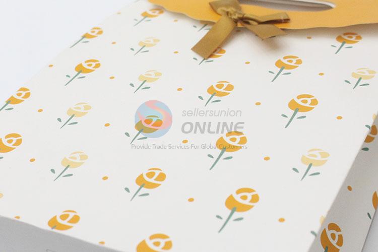 Cool low price top quality 3pcs yellow gift bags