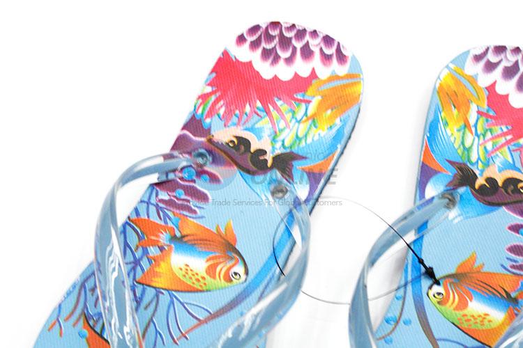 Nice Design Fish Printed Summer Slippers for Sale