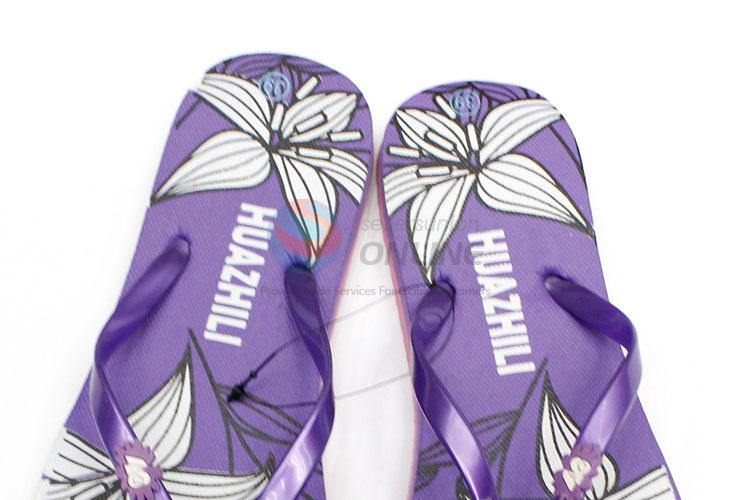 Competitive Price Purple Summer Slippers for Sale