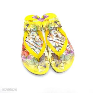 Promotional Wholesale Yellow Summer Slippers for Sale