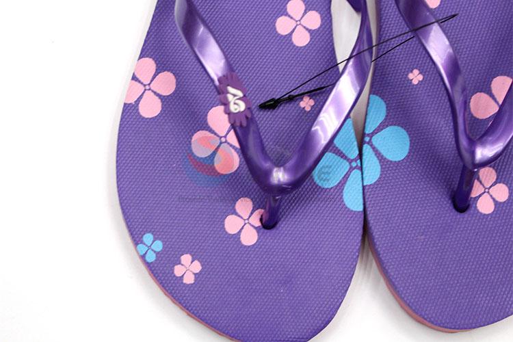 Factory Supply Purple Summer Slippers for Sale