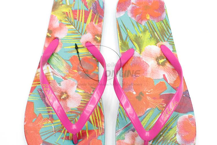 Factory Direct Flower Printed Summer Slippers for Sale