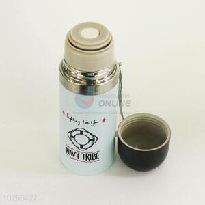 Creative Sky Blue Color Cartoon Pattern Portable Water Bottles/304 Stainless Steel Vacuum Cup