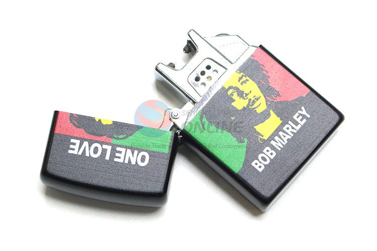 Nice Bob Marley Printed Stainless Iron Lighters for Sale